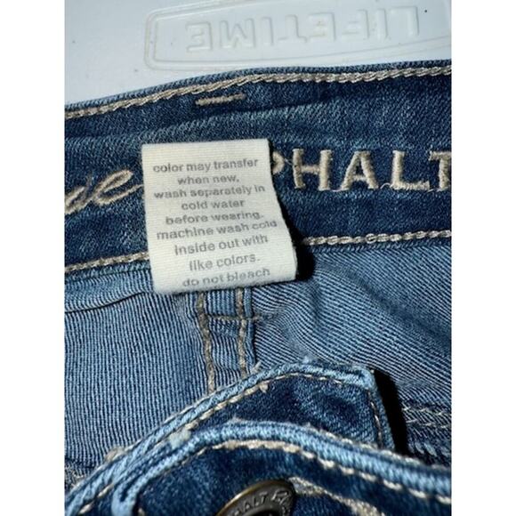 Blue Asphalt Junior Stretch Denim Jeans Size 9 Regular - Picture 3 of 4